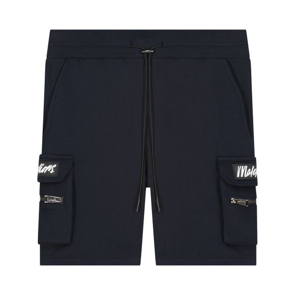 Malelions Pocket Cargo Korte Broek Navy