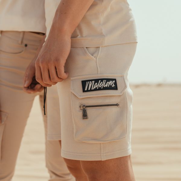 Malelions Pocket Cargo Korte Broek Zand