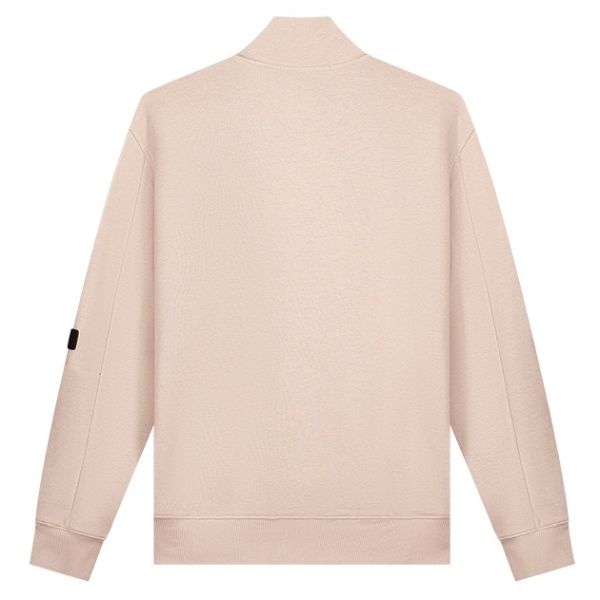 Malelions Pocket Quarter Zip Sweater Beige