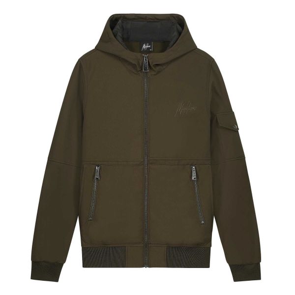 Malelions Pocket Softshell Jack Donker Groen