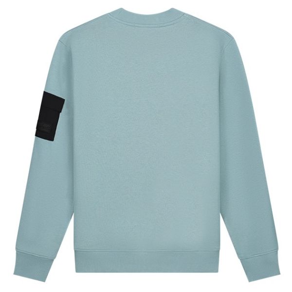 Malelions Pocket Sweater Licht Blauw