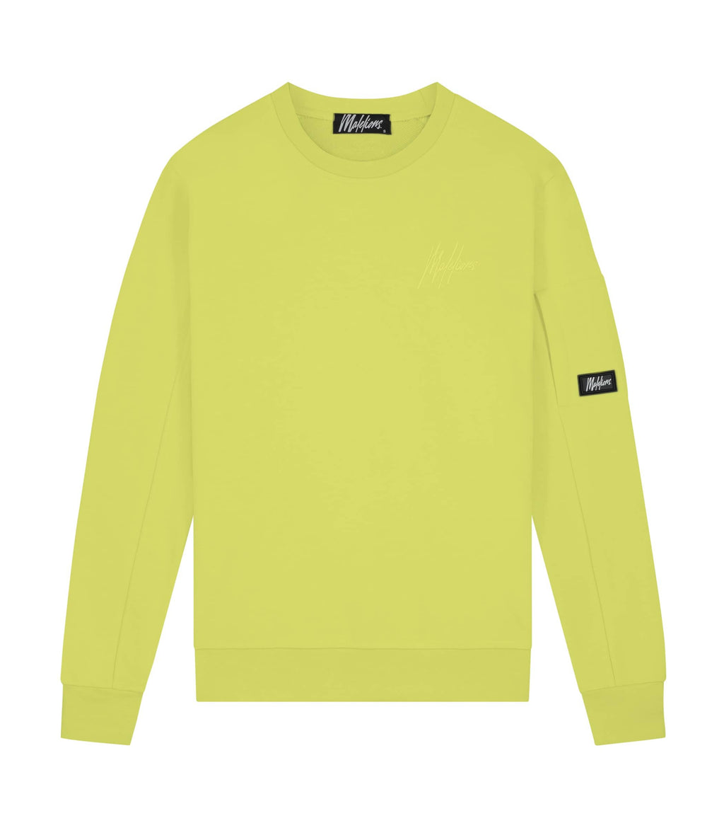 Malelions Pocket Sweater Licht Groen