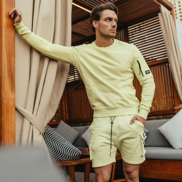 Malelions Pocket Sweater Licht Groen
