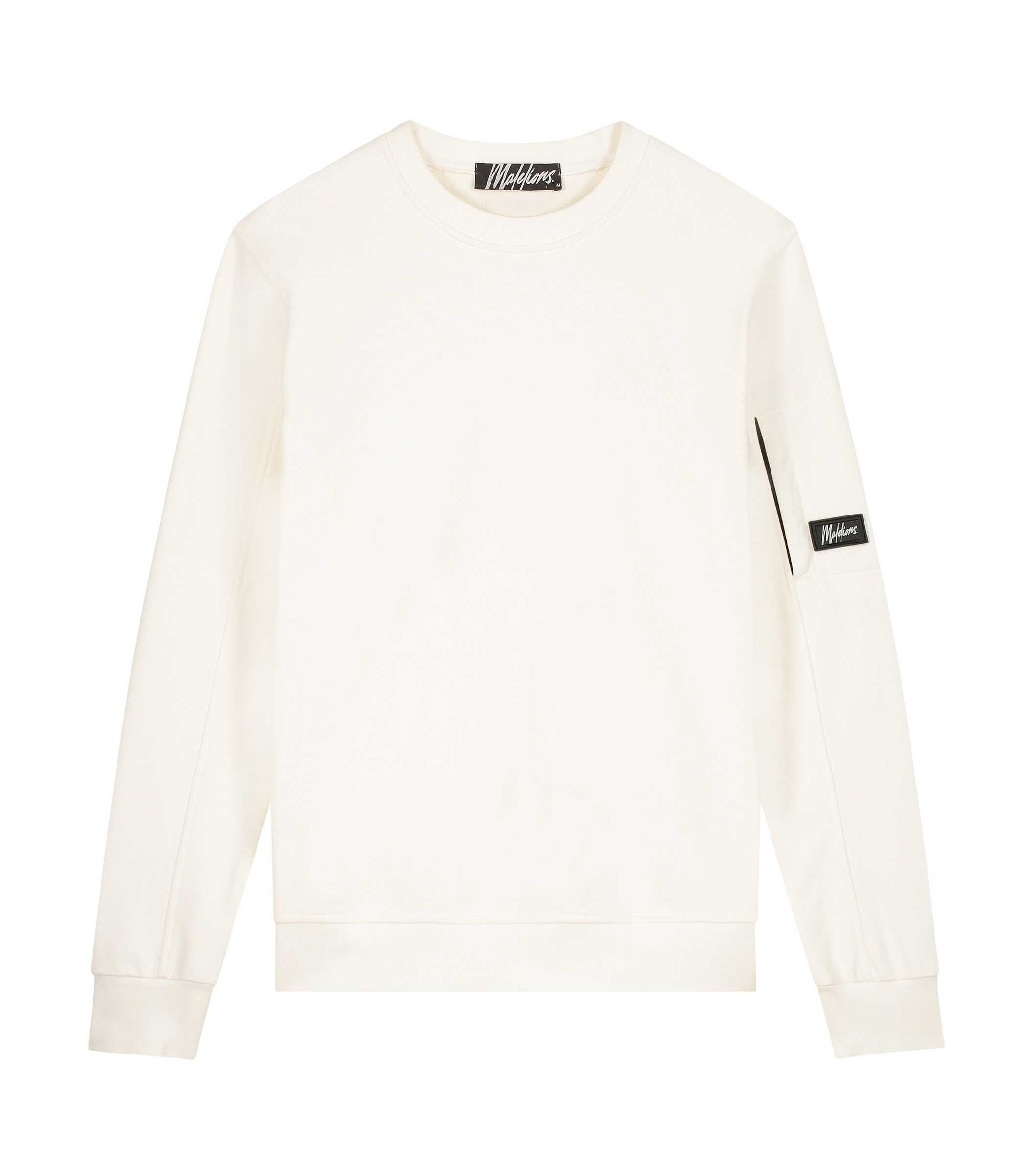 Malelions Pocket Sweater Off White
