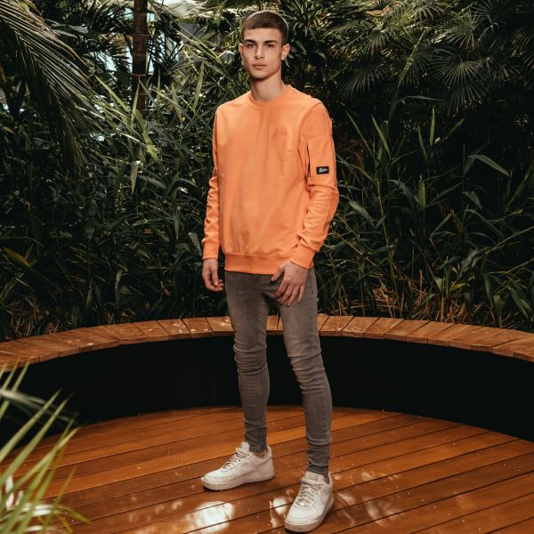 Malelions Pocket Sweater Peach