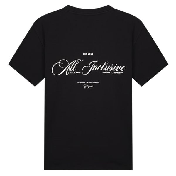 Malelions Resort T-shirt Zwart