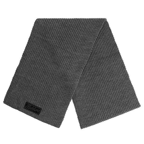 Malelions Ribbed Logo Sjaal Antraciet
