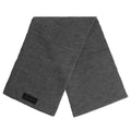 Malelions Ribbed Logo Sjaal Antraciet