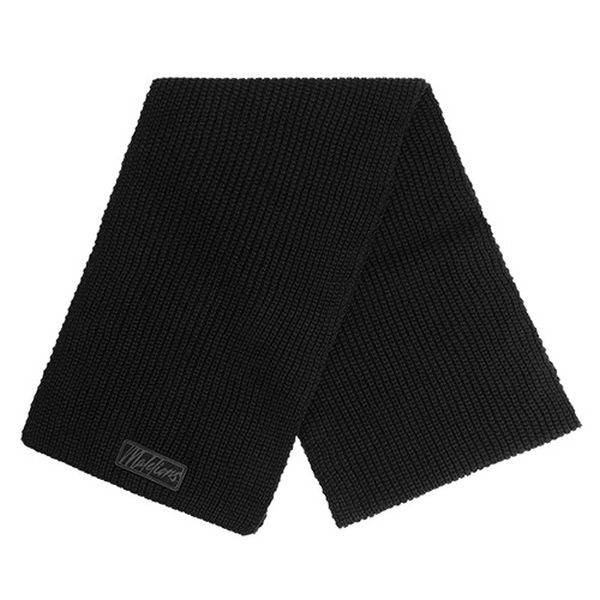 Malelions Ribbed Logo Sjaal Zwart