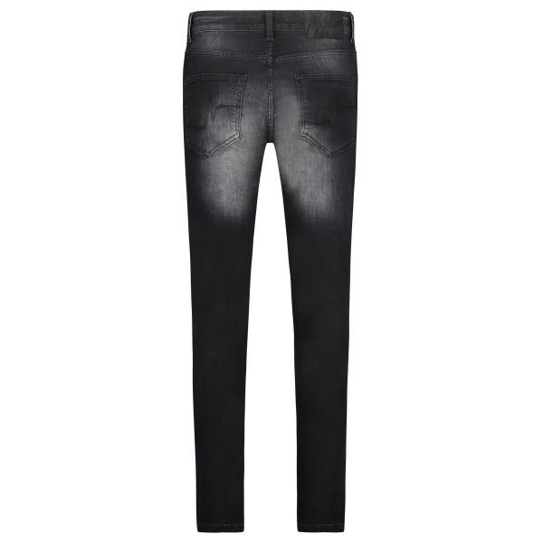Malelions Ripped Biker Jeans Zwart