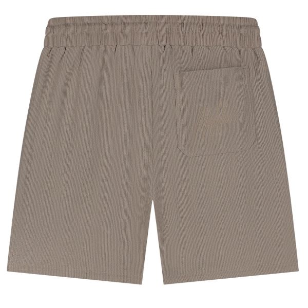 Malelions Seersucker Korte Broek Bruin