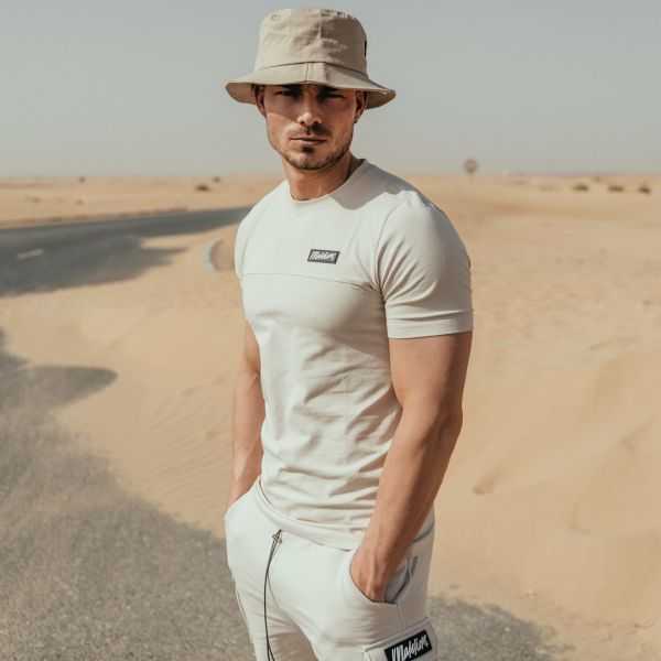 Malelions Sew T-shirt Zand