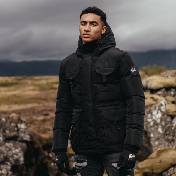 Malelions Shadow Parka Zwart