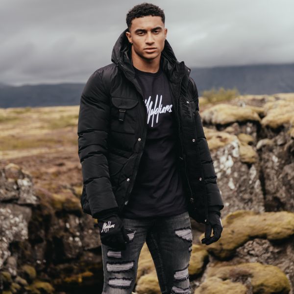 Malelions Shadow Parka Zwart