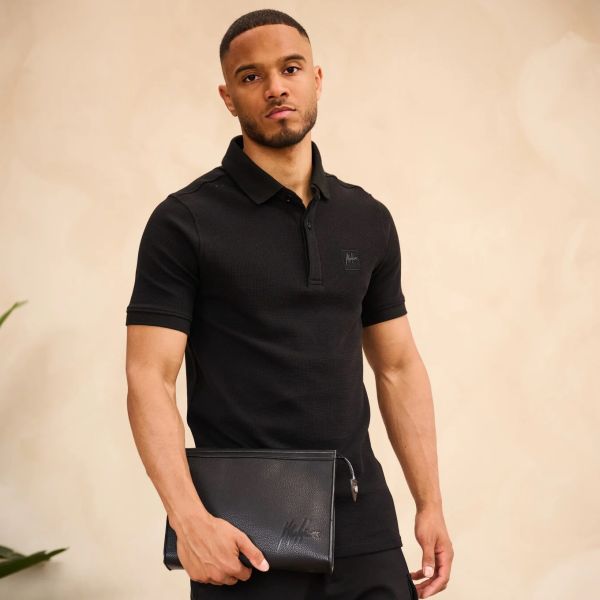 Malelions Signature Patch Polo Zwart