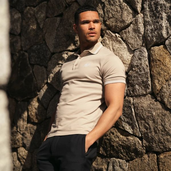 Malelions Signature Polo Beige