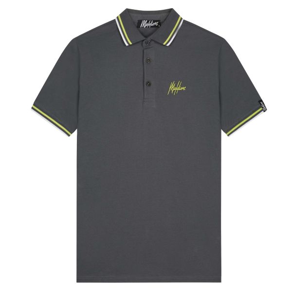 Malelions Signature Polo Antraciet