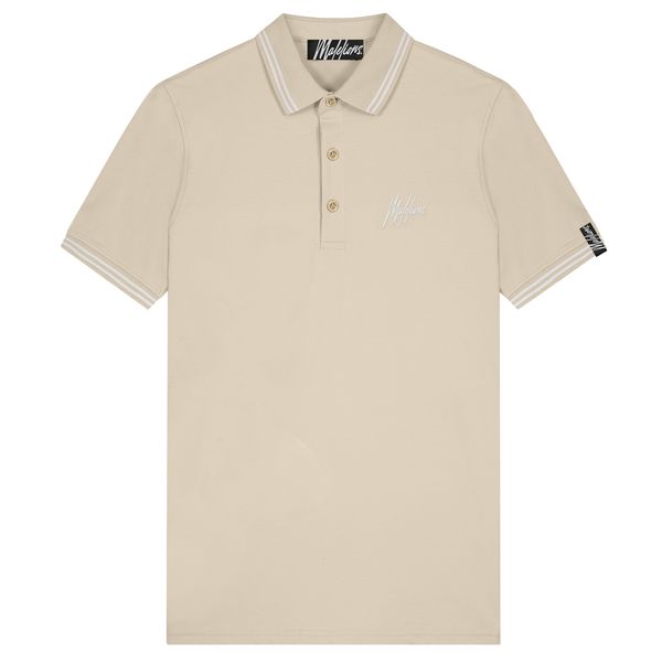 malelions signature polo beige