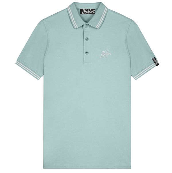 malelions signature polo blauw