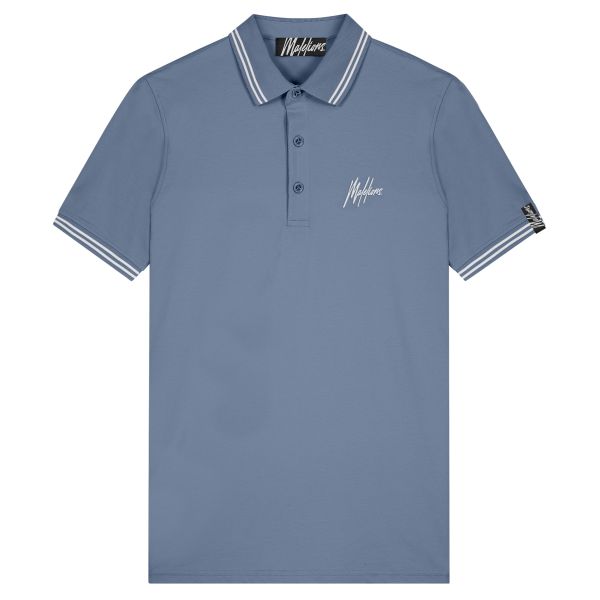 Malelions Signature Polo Blauw