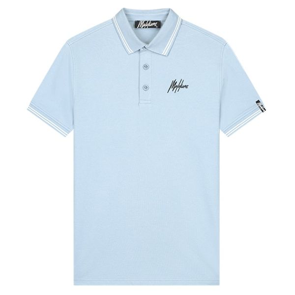 Malelions Signature Polo Licht Blauw
