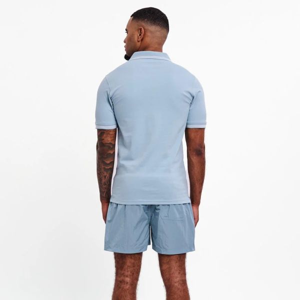 Malelions Signature Polo Licht Blauw
