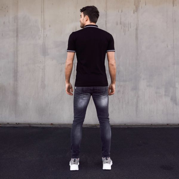 Malelions Signature Polo Zwart
