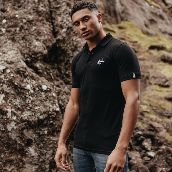Malelions Signature Polo Zwart
