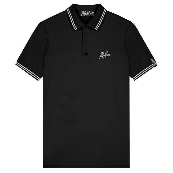 Malelions Signature Polo Zwart