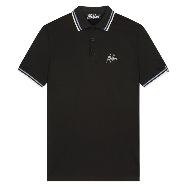 Malelions Signature Polo Zwart