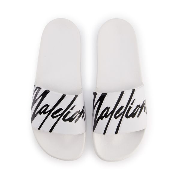 Malelions Signature Slippers Wit