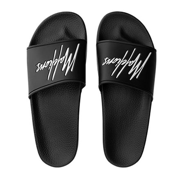 Malelions Signature Slippers Zwart