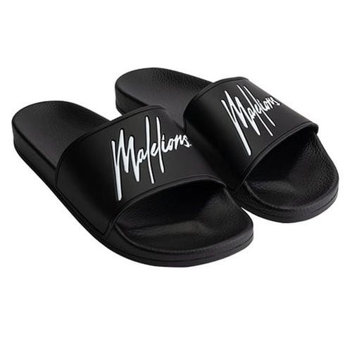 Malelions Signature Slippers Zwart
