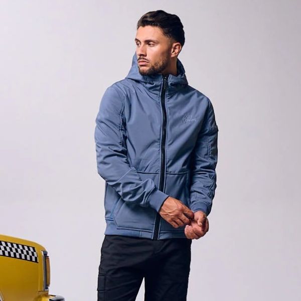 Malelions Signature Softshell Jack Blauw
