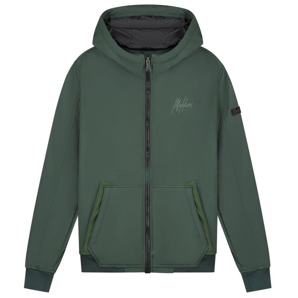 Malelions Signature Softshell Jack Donker Groen
