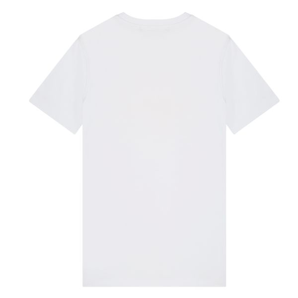 Malelions Signature T-shirt Wit Oranje