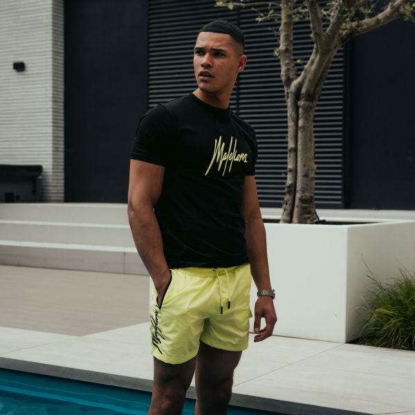 Malelions Signature T-shirt Zwart