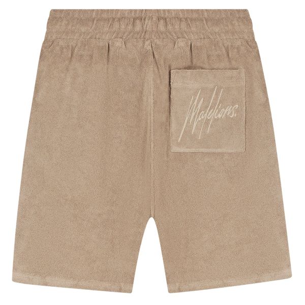 Malelions Signature Towelling Korte Broek Bruin