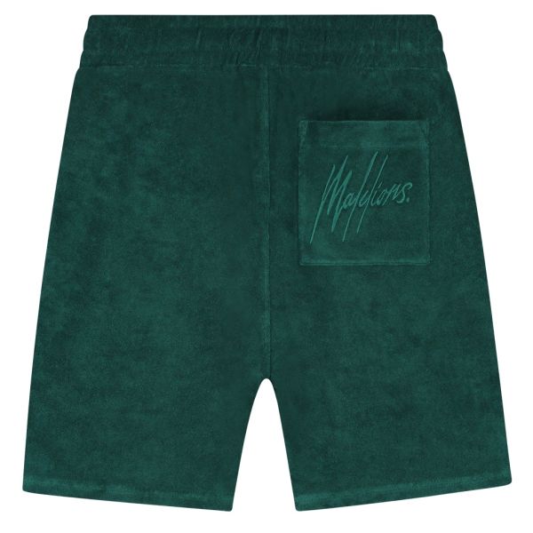 Malelions Signature Towelling Korte Broek Donker Groen