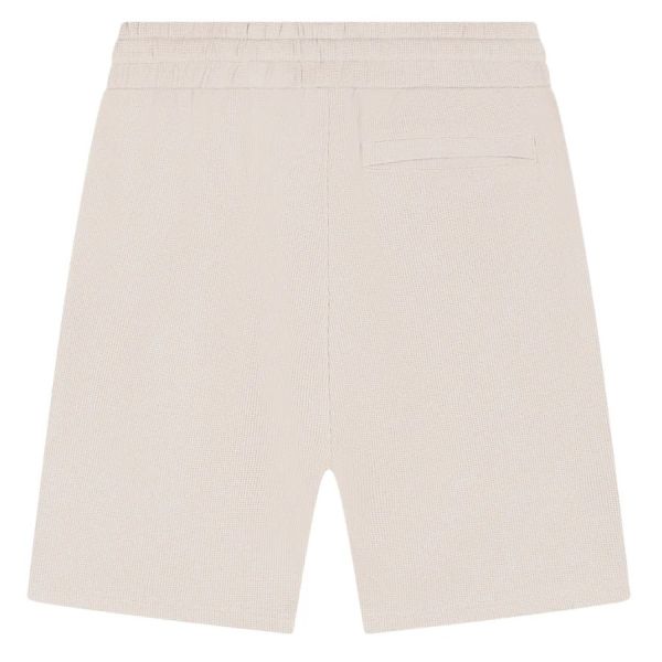 Malelions Signature Waffle Korte Broek Beige