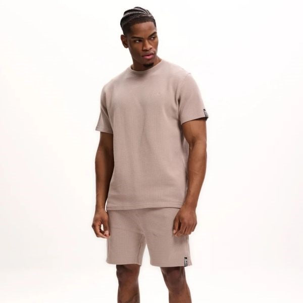 Malelions Signature Waffle Korte Broek Bruin