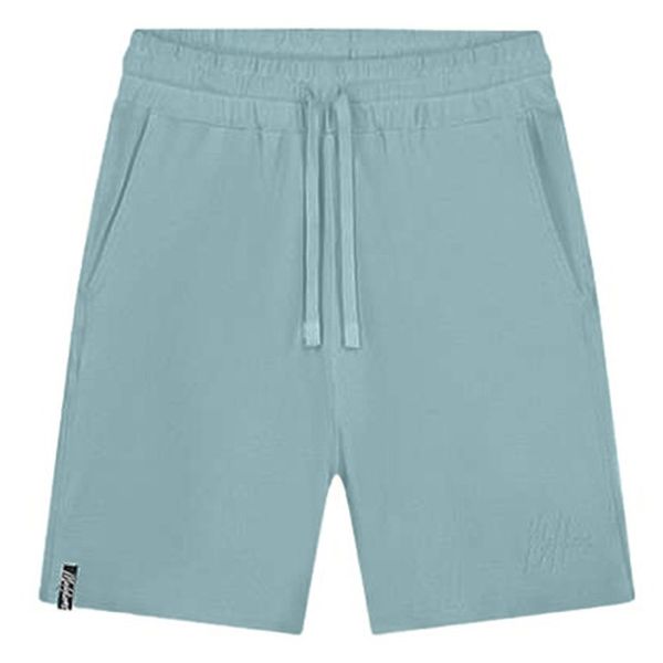 Malelions Signature Waffle Korte Broek Licht Blauw