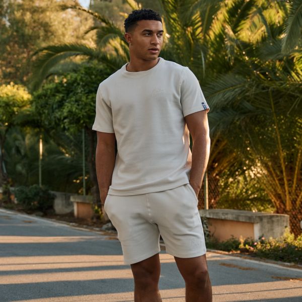 Malelions Signature Waffle T-shirt Off White