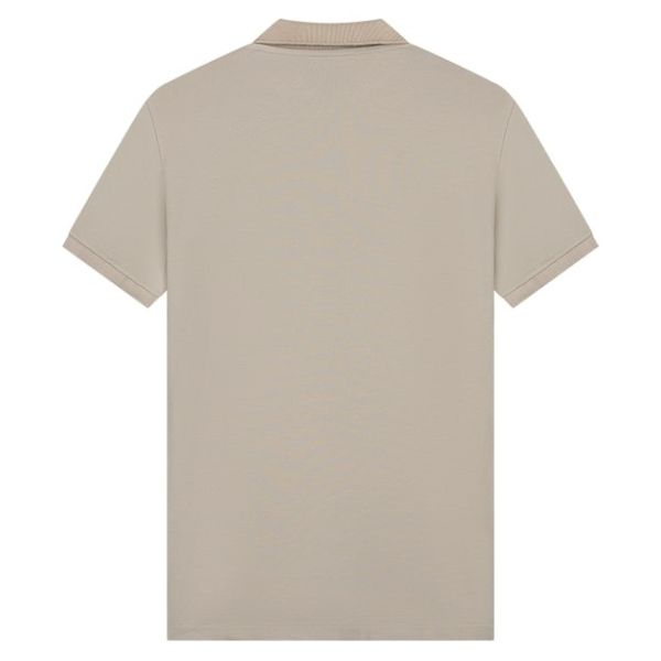 Malelions Signature Zip Polo Beige