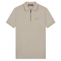 Malelions Signature Zip Polo Beige