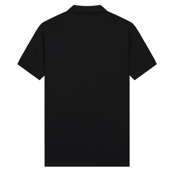 Malelions Signature Zip Polo Zwart