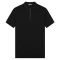 Malelions Signature Zip Polo Zwart