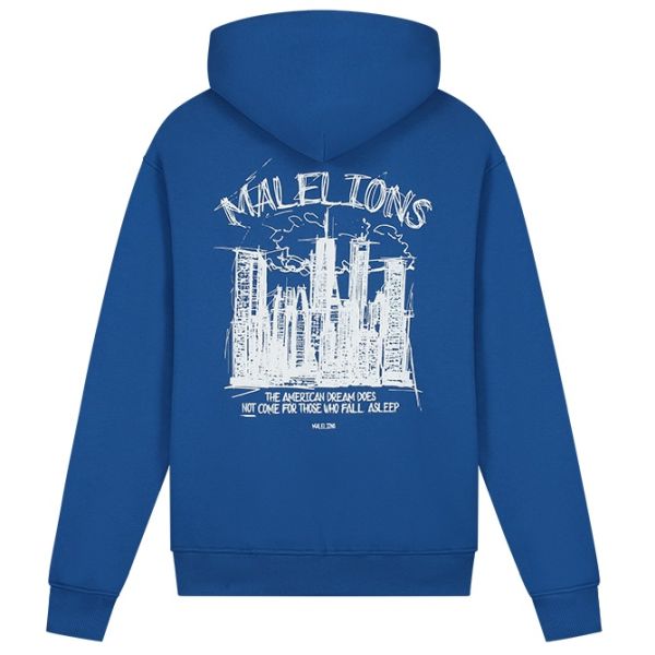Malelions Skyline Hoodie Blauw