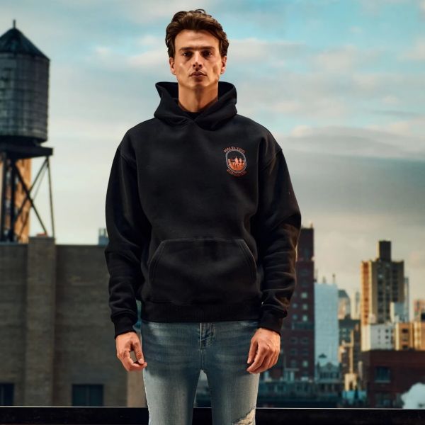 Malelions Skyline Hoodie Zwart