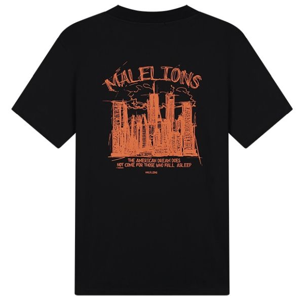 Malelions Skyline T-shirt Zwart